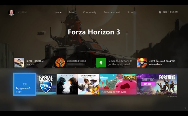   Xbox One: Video featuring the features of a new system update 
