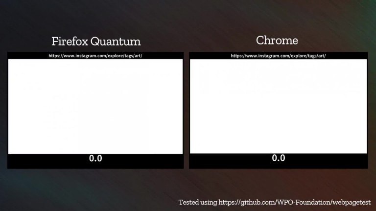   Firefox Quantum in the video: Faster than Chrome 