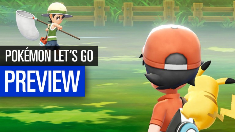   Pokémon Let's Go Pikachu! in the preview video 