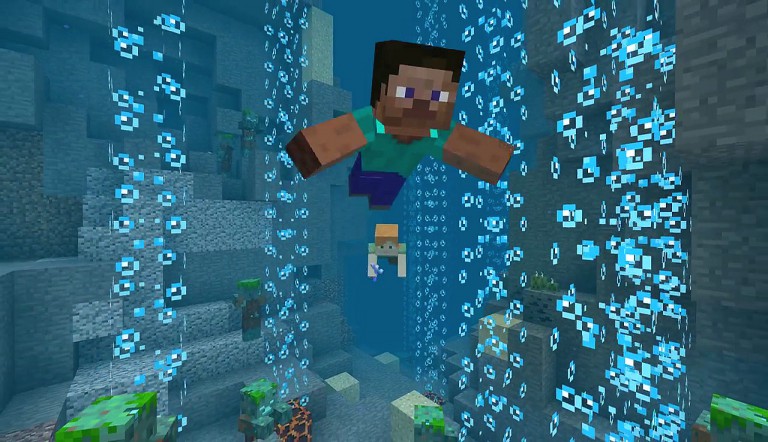   Minecraft: Trailer presents the content of the aquatic update 