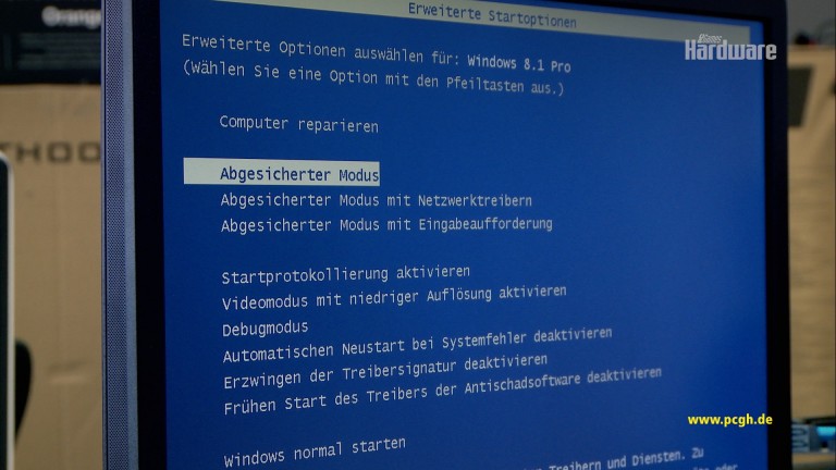 Video Abgesicherter Modus In Windows 8 1 Aufrufen
