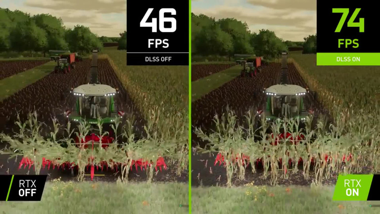 Landwirtschafts-Simulator 22: Deutliche Fps-Steigerungen durch DLSS im Video